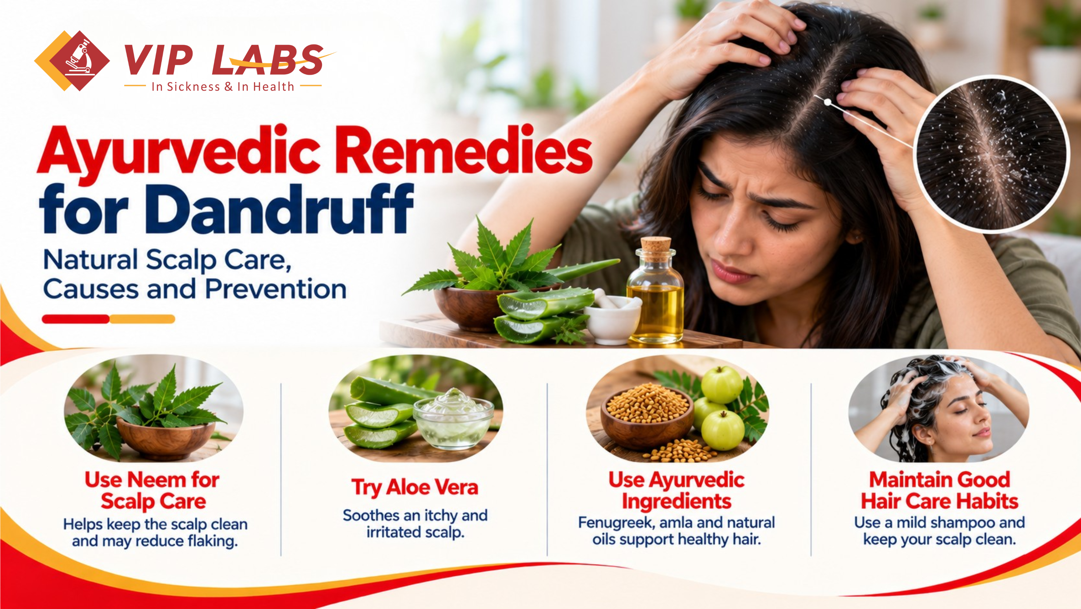 Ayurvedic Remedies for Dandruff: Natural Scalp Care, Causes and Prevention